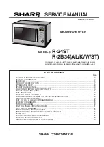 Sharp R-24ST Service Manual preview