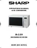 Sharp R-259 Operation Manual With Cookbook preview