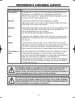 Preview for 21 page of Sharp R-259 Operation Manual With Cookbook