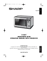 Preview for 1 page of Sharp R-25ST Operation Manual With Cookbook