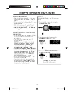 Preview for 12 page of Sharp R-27STM-A Operation Manual With Cookbook