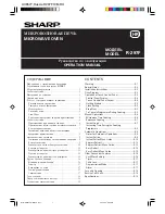 Sharp R-297F Operation Manual preview