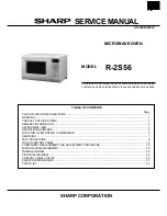 Sharp R-2S56 Service Manual preview