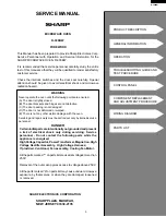 Preview for 5 page of Sharp R-300BW Service Manual