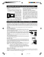 Preview for 5 page of Sharp R-303C Operation Manual