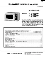 Sharp R-305B-W Service Manual preview