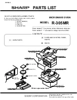 Preview for 34 page of Sharp R-305MR Service Manual