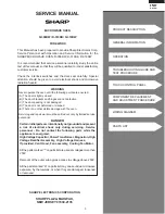 Preview for 5 page of Sharp R-308DW Service Manual