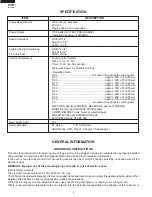 Preview for 6 page of Sharp R-308DW Service Manual