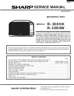 Preview for 1 page of Sharp R-308HK Service Manual