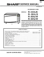 Sharp R-308JK Service Manual preview