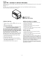 Предварительный просмотр 4 страницы Sharp R-308KK Service Manual