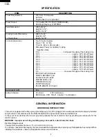 Preview for 6 page of Sharp R-310BK Service Manual