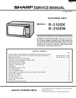 Preview for 1 page of Sharp R-310EK Service Manual