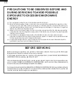 Preview for 2 page of Sharp R-310EK Service Manual