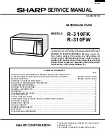 Preview for 1 page of Sharp R-310FK Service Manual