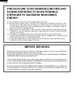 Preview for 2 page of Sharp R-310FK Service Manual