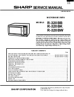 Sharp R-320BB Service Manual preview