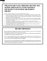 Preview for 2 page of Sharp R-320DK Service Manual