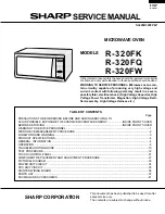 Sharp R-320FK Service Manual preview