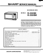 Sharp R-330BK Service Manual preview