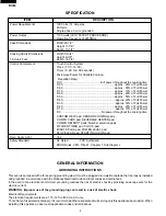 Предварительный просмотр 6 страницы Sharp R-330BK Service Manual