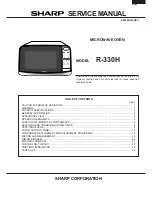 Sharp R-330H Service Manual preview