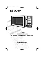 Preview for 1 page of Sharp R-33STM Operation Manual With Cookbook