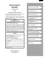 Preview for 3 page of Sharp R-340A Service Manual