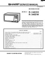 Sharp R-340DK Service Manual preview