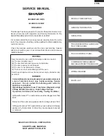 Preview for 5 page of Sharp R-340DK Service Manual