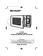 Preview for 1 page of Sharp R-343M Operation Manual With Cookbook