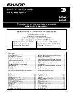 Sharp R-350A Operation Manual preview