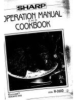 Preview for 1 page of Sharp R-350D Operation Manual And Cookbook