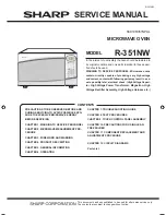 Preview for 1 page of Sharp R-351NW Service Manual