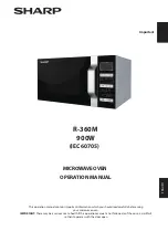 Sharp R-360M Operation Manual preview