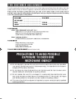 Preview for 2 page of Sharp R-370E Operation Manual