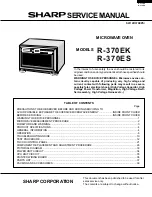 Preview for 1 page of Sharp R-370EK Service Manual