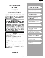 Preview for 3 page of Sharp R-380A Service Manual