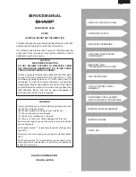 Preview for 3 page of Sharp R-380D Service Manual