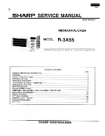 Preview for 1 page of Sharp R-3A55 Service Manual