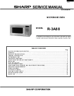 Sharp R-3A88 Service Manual preview