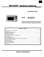 Sharp R-3C57 Service Manual preview