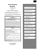 Preview for 3 page of Sharp R-3C57 Service Manual