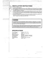 Preview for 2 page of Sharp R-3E52 Operation Manual