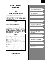 Preview for 3 page of Sharp R-3H57 Service Manual