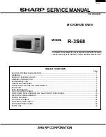 Sharp R-3S68 Service Manual preview