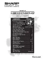 Sharp R-401F Operation Manual preview