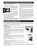 Preview for 5 page of Sharp R-401F Operation Manual