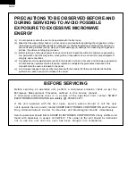 Preview for 2 page of Sharp R-402FW Service Manual